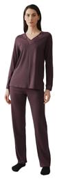 Χειμερινό Γυναικείο Σετ Πιτζάμας Βαμβακερό Minerva