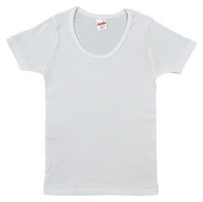 Classic Παιδικό Φανελάκι Κοντομάνικο Λευκό Minerva