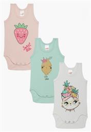 Cool Fruits Σετ Βρεφικό Φορμάκι Αμάνικο Πολύχρωμο 3τμχ Minerva