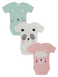 Faces Σετ Βρεφικό Φορμάκι Εσώρουχο Κοντομάνικο Πολύχρωμο 3τμχ Minerva