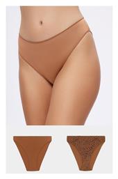 Fimelle Κυλοτάκια Tai Modal Γυναικεία Slip 2Pack Καφέ Minerva