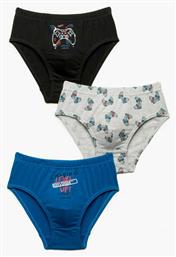 Level Up Παιδικό Σετ με Βρακάκια Μπλε 3τμχ Minerva