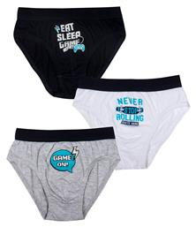 Never Stop Rolling Παιδικό Σετ με Βρακάκια Πολύχρωμα 3τμχ Minerva