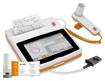 Σπιρόμετρο Spirolab New με Αισθητήρα Οξυμετρίας Eνηλίκων & 60 Τουρμπίνες MIR