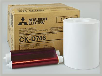 CK-D746 Γνήσια Μελανοταινία 10x15 cm 2x 400 Prints 2τμχ Mitsubishi Electric