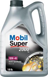 Ημισυνθετικό Λάδι Αυτοκινήτου Super 2000 X1 10W-40 A3/B3 για κινητήρες Diesel 5lt Mobil