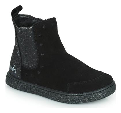Blanou Suede Παιδικά Μποτάκια με Φερμουάρ Μαύρα Mod8