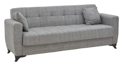 Modestole Τριθέσιος Καναπές Κρεβάτι 215x85x80εκ. Γκρι - Pakketo