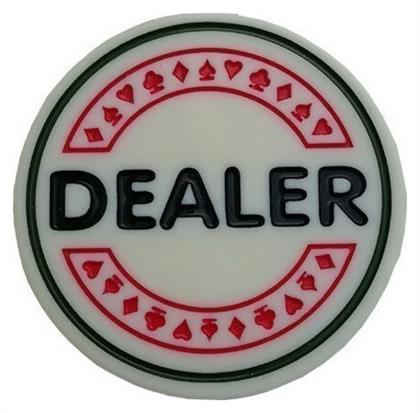 Dealer Button Πλαστικό Λευκό Modiano