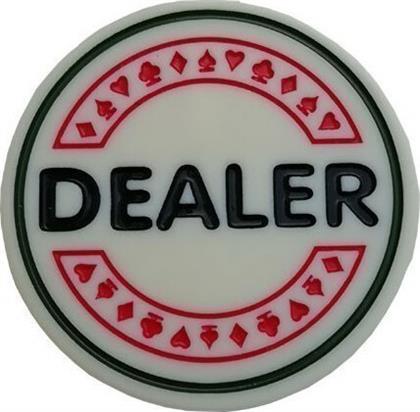 Modiano Dealer Button Πλαστικό Λευκό