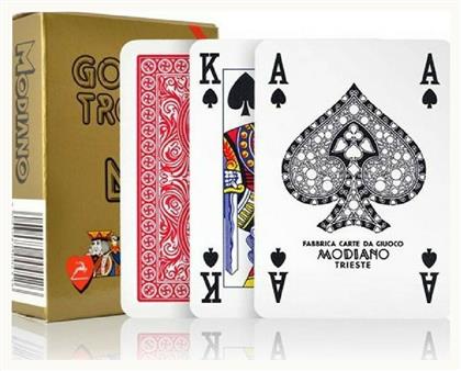 Poker Golden Trophy Τράπουλα Πλαστική για Poker Modiano