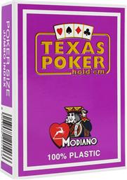Modiano Texas Poker 2 Jumbo Τράπουλα Πλαστική για Poker Μωβ
