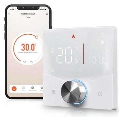 MOES Ψηφιακός Θερμοστάτης Χώρου Smart με Οθόνη Αφής και Wi-Fi - Moes