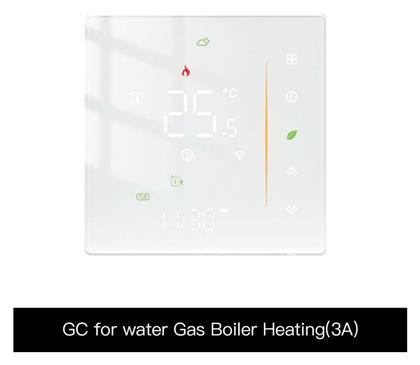 MOES WHT-006-GC-WH-MS Ψηφιακός Θερμοστάτης Χώρου Smart με Οθόνη Αφής και Wi-Fi - Moes