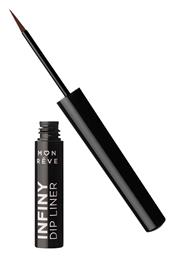 Mon Reve Infiny Dip Waterproof Πινέλο Eye Liner 13 Brown Black 2ml