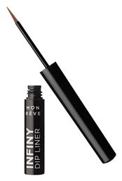 Infiny Dip Waterproof Πινέλο Eye Liner No.14 Real Brown 2ml Mon Reve