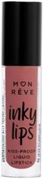 Inky Lips Kiss Proof Liquid Κραγιόν Matte 03 4ml Mon Reve