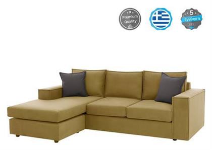 Monaco Γωνιακός 240x170x86εκ. Κίτρινος - HomeMarkt