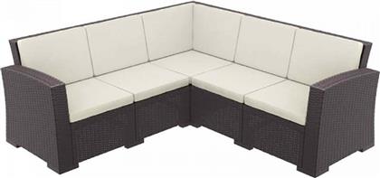 Monaco Γωνιακός Καναπές 53.0802 207x207x79cm Brown - Zita Plus