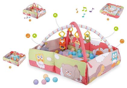 Γυμναστήριο Δραστηριοτήτων Πολύχρωμο για Νεογέννητα (MxΠxΥ) 79x77x48cm Moni