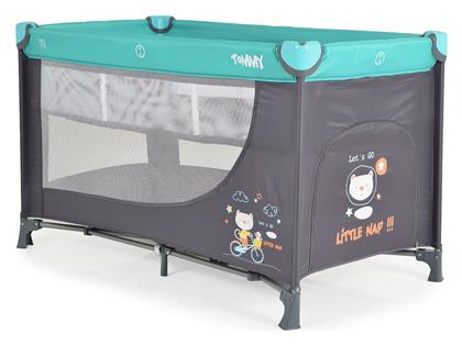 Tommy Παρκοκρέβατο 2 Επιπέδων με Στρώμα Μπλε 120x60cm Moni