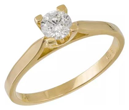 Μονόπετρο από Χρυσό 18Κ - Kosmima24