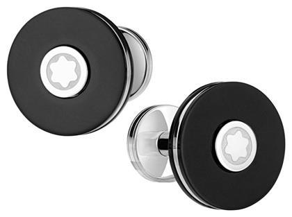 Μανικετόκουμπα από Ατσάλι σε Μαύρο Χρώμα Mont Blanc