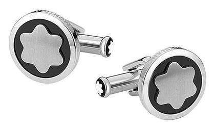 Μανικετόκουμπα από Ατσάλι σε Μαύρο Χρώμα Mont Blanc