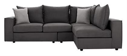 Monza Γωνιακός 265x195x98εκ. Γκρι - HomeMarkt
