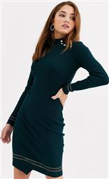 Morgan knitted jumper dress in forest green από το Asos