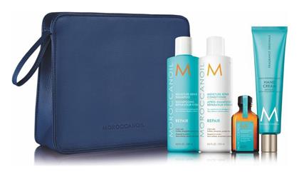 Repair Σετ Θεραπείας Μαλλιών με Σαμπουάν, Conditioner και Treatment Moroccanoil