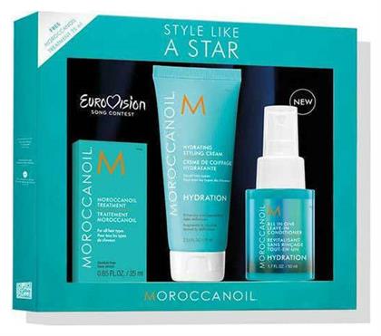 Style Like A Star Eurovision Hydration Σετ Περιποίησης Μαλλιών Moroccanoil
