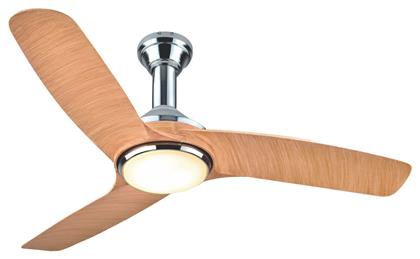 Ανεμιστήρας Οροφής 132cm με Φως και Τηλεχειριστήριο Καφέ Morris από το Plus4u