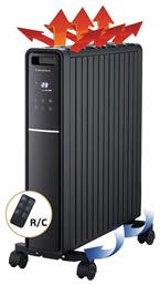 Θερμοπομπός Δαπέδου 2000W με Ηλεκτρονικό Θερμοστάτη 55.3x66cm Μαύρος Morris