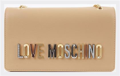 Γυναικεία Τσάντα Ώμου Μπεζ Moschino