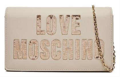 Γυναικεία Τσάντα Ώμου Μπεζ Moschino