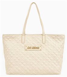 Γυναικεία Τσάντα Shopper Ώμου Μπεζ Moschino