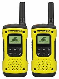 Talkabout T92 H2O Ασύρματος Πομποδέκτης PMR 0.5W με Μονόχρωμη Οθόνη Σετ 2τμχ Σε Κίτρινο Χρώμα Motorola