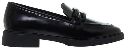 Δερμάτινα Γυναικεία Loafers σε Μαύρο Χρώμα Mourtzi