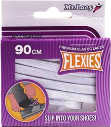 MR.LACY Flexies 90cm Κορδόνια Παπουτσιών 2000060012348 White από το Cosmossport