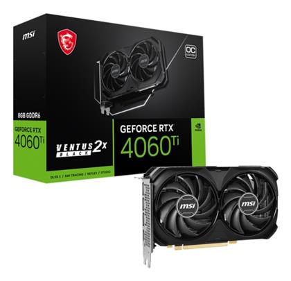GeForce RTX 4060 Ti 8GB Ventus 2X Black OC MSI