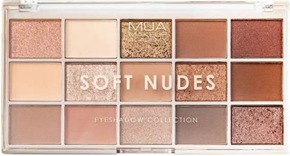MUA Soft Nudes Παλέτα με Σκιές Ματιών σε Στερεή Μορφή Πολύχρωμη 12gr