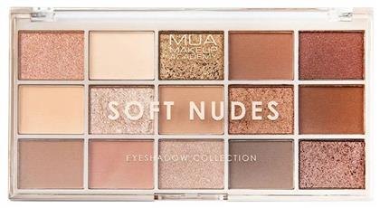 Soft Nudes Παλέτα με Σκιές Ματιών σε Στερεή Μορφή Πολύχρωμη 12gr MUA