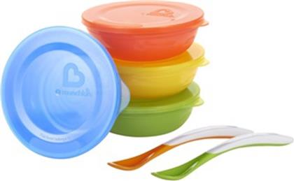 Σετ Φαγητού Love-a-Bowls από Πλαστικό με Αντιολισθητική Βάση Πολύχρωμο 10τμχ για 4+ μηνών Munchkin