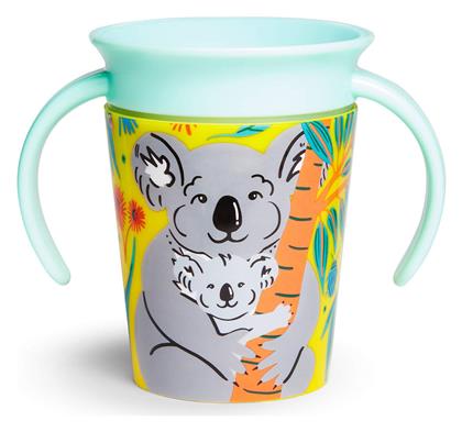 Παιδικό Ποτηράκι Miracle 360° Wildlove Sippy Cup από Πλαστικό Γαλάζιο 177ml για 6m+ Munchkin