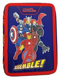 Avengers Κασετίνα Γεμάτη 1τμχ με 2 Θήκες Μπλε Must