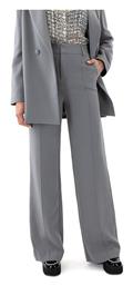 Pants Women My T Wearables Γυναικεία Ψηλόμεση Υφασμάτινη Παντελόνα Wide MY T