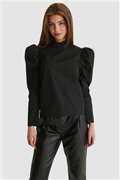 Na-Kd 1018-007495 Μακρυμάνικο Γυναικείο Top Μαύρο από το Z-mall