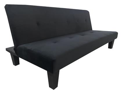 Nahele Τριθέσιος Καναπές Κρεβάτι Υφασμάτινος 179x82.5x78εκ. Μαύρο - ArteLibre