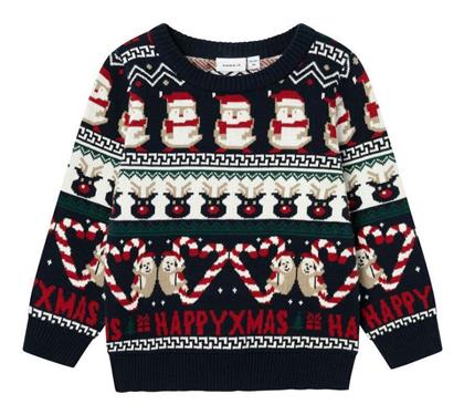 Παιδικό Πουλόβερ Μακρυμάνικο Dark Sapphire Christmas Name It